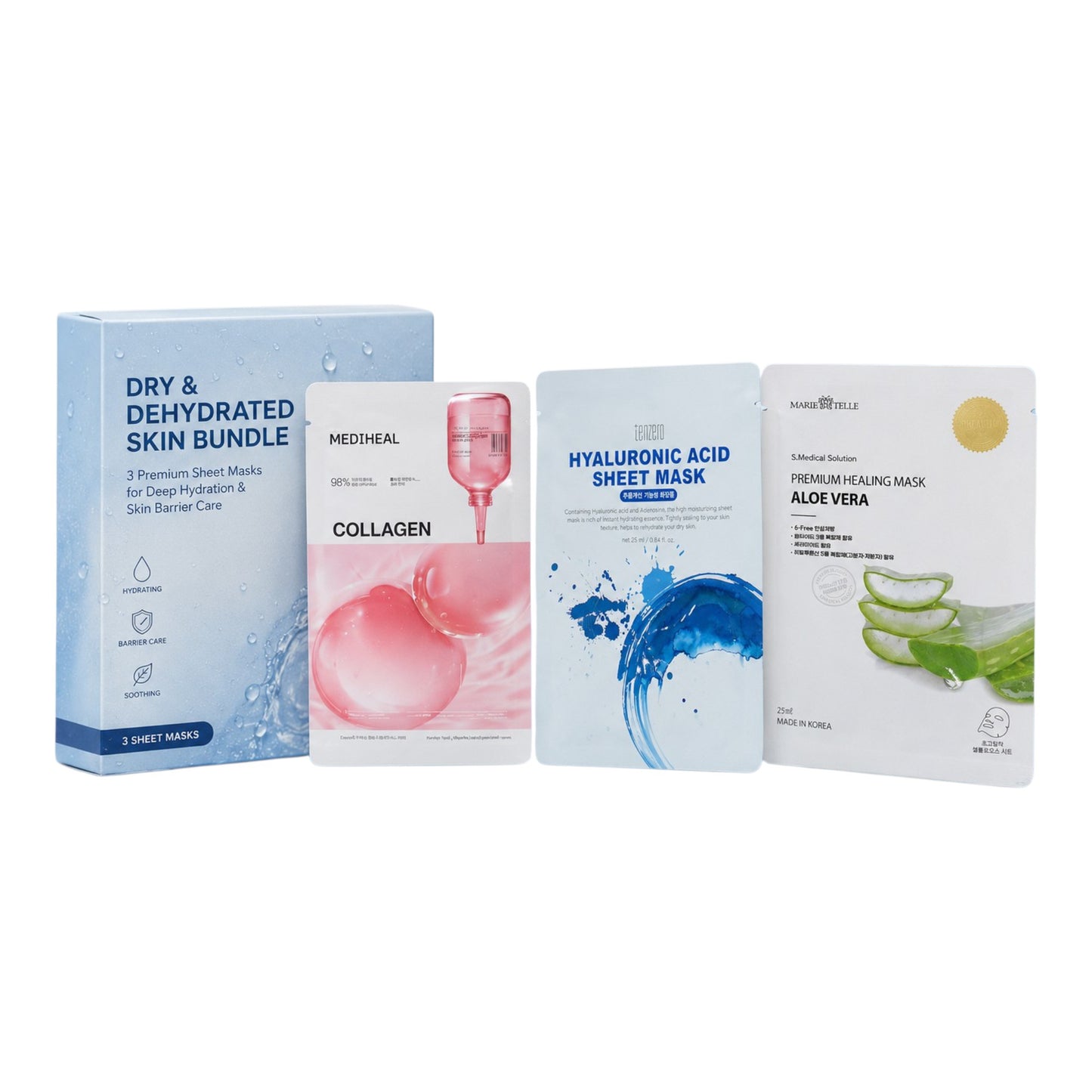 Dry & Dehydrated Skin Sheet Mask Bundle