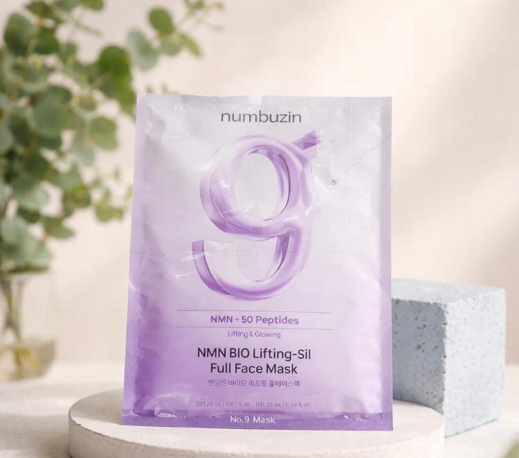 Numbuzin No.9 NMN (NAD+) BIO Lifting-Sil Full Face Mask