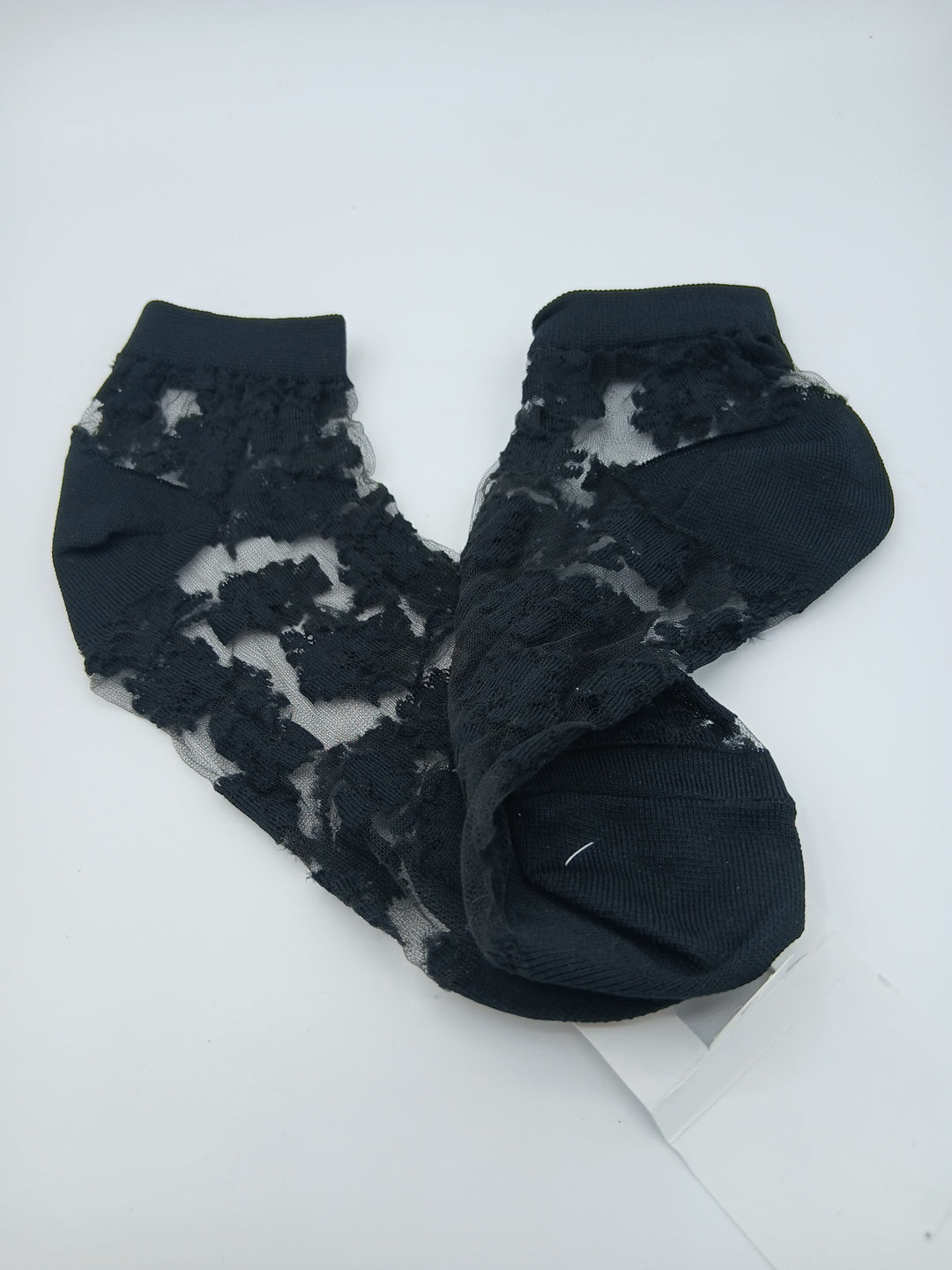 Chic floral lace design footie socks