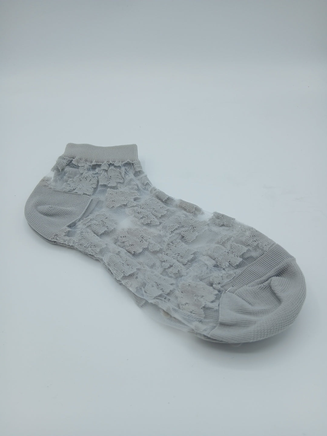 Chic floral lace design footie socks