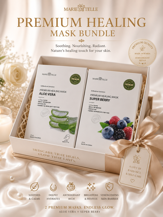 Marie Ntelle Premium Healing Mask Bundle Sheet Masks x2