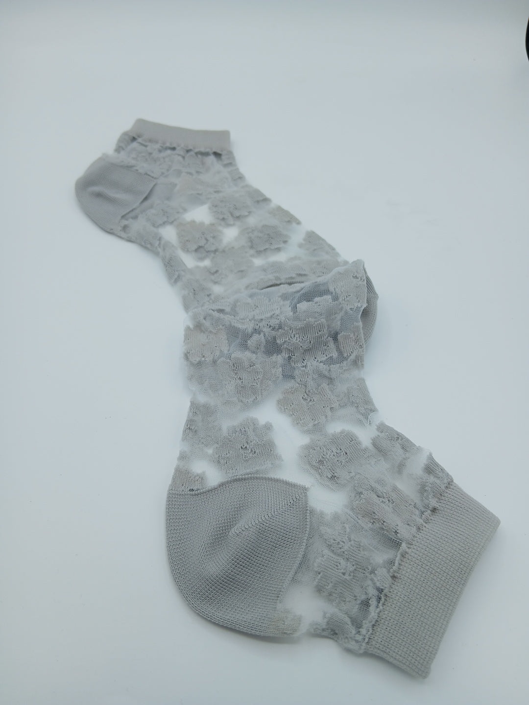 Chic floral lace design footie socks
