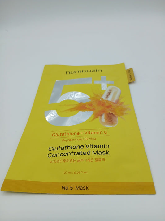 Numbuzin No. 5+ Vitamin Spotlight (Glutathione Vitamin) Sheet Mask
