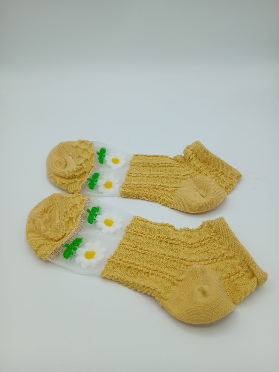 Yellow daisy socks